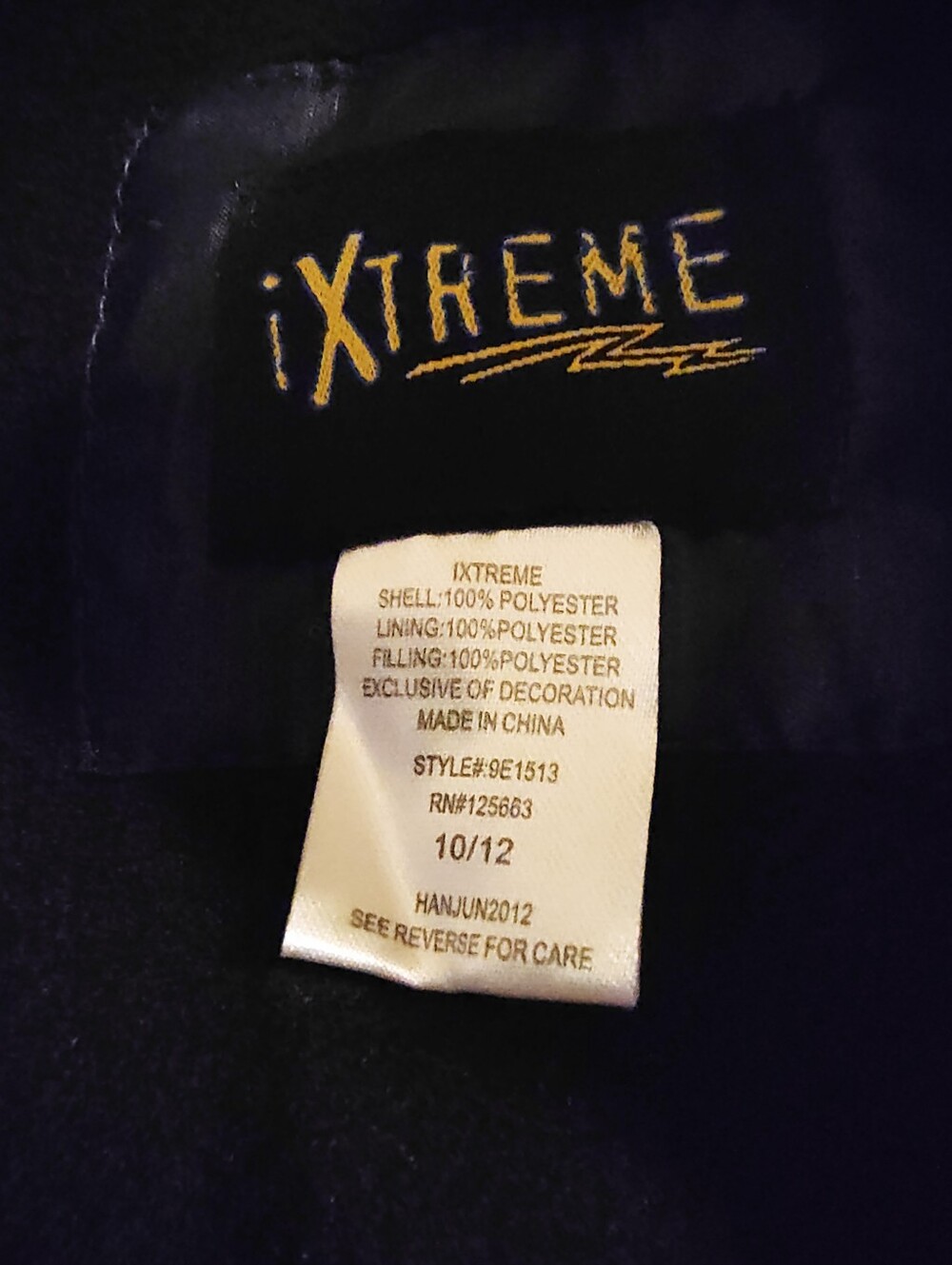 iXtreme Jacket - Black with Yellow Logo